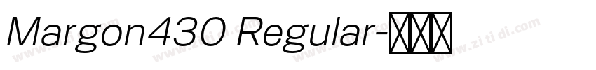 Margon430 Regular字体转换